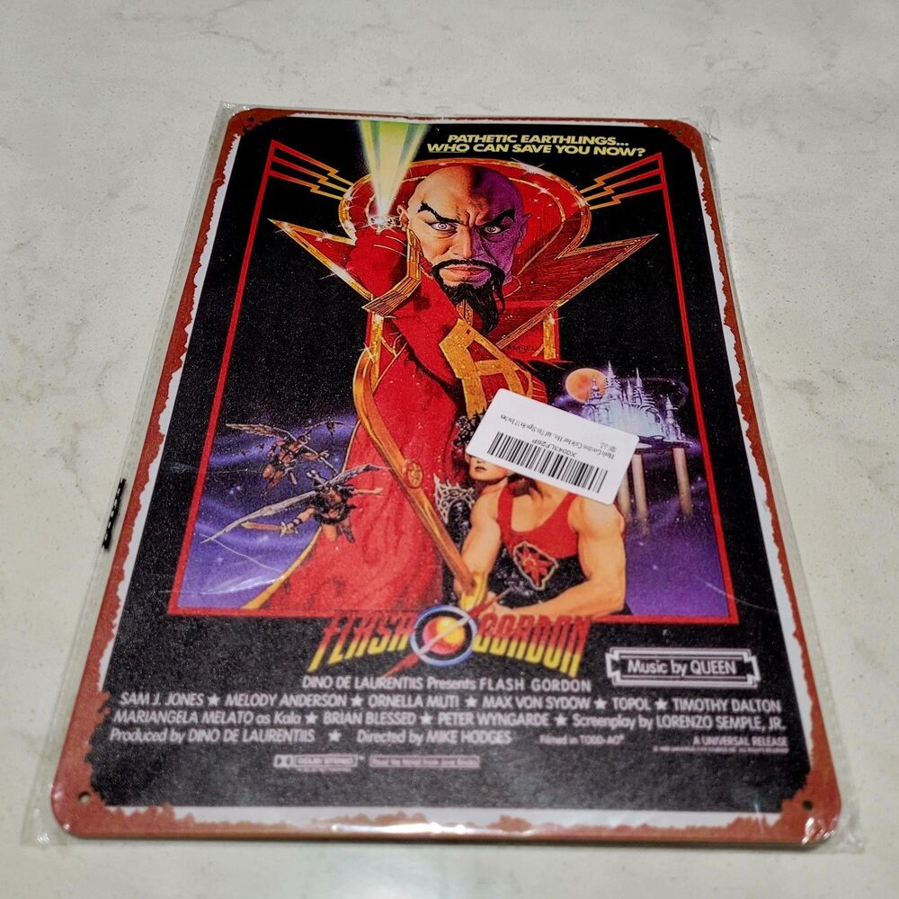 Flash Gordon Movie Metal Poster Art Tin Sign 8x12 Plate NEW